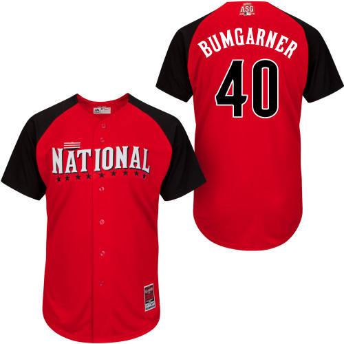 National League Authentic #40 Bumgarner 2015 All-Star Stitched Jersey